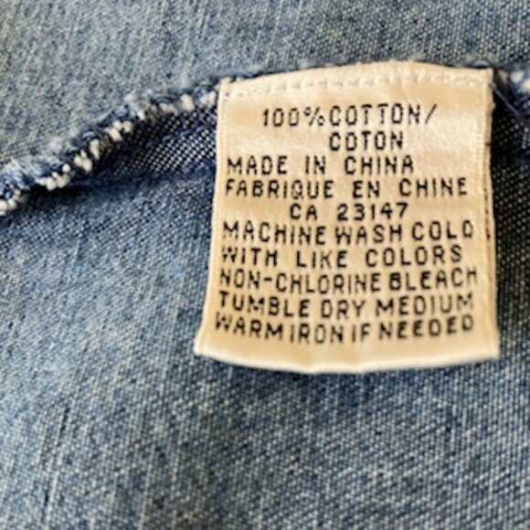 Vintage Denim Jean Jacket Bomber Jacket Boho Chic Classic Talbots - Picture 6 of 8